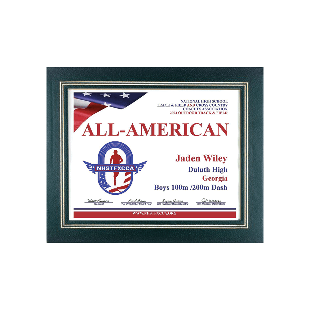 All-American Leatherette Certificate Holder (Black)